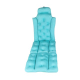 Maxbell Full Body Bath Pillow for Bathtub Bathing Accessory Comfortable Suction Cups Blue