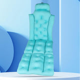 Maxbell Full Body Bath Pillow for Bathtub Bathing Accessory Comfortable Suction Cups Blue