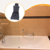 Maxbell Full Body Bath Pillow for Bathtub Bathing Accessory Comfortable Suction Cups Dark Gray