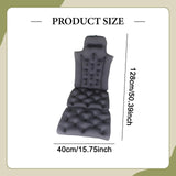 Maxbell Full Body Bath Pillow for Bathtub Bathing Accessory Comfortable Suction Cups Dark Gray