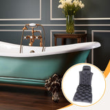 Maxbell Full Body Bath Pillow for Bathtub Bathing Accessory Comfortable Suction Cups Dark Gray