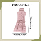 Maxbell Full Body Bath Pillow for Bathtub Bathing Accessory Comfortable Suction Cups Pink