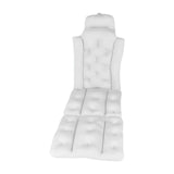 Maxbell Full Body Bath Pillow for Bathtub Bathing Accessory Comfortable Suction Cups White