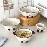 Maxbell Salad Yogurt Bowl Small Kitchen Supplies Aesthetic Dish for Salad Snack Soup Capacity 600 ml