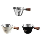 Maxbell Espresso Measuring Cup Latte Art Coffee Mug 90ml for Cappuccino Parties Home Silver
