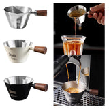 Maxbell Espresso Measuring Cup Latte Art Coffee Mug 90ml for Cappuccino Parties Home Silver