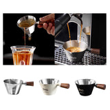 Maxbell Espresso Measuring Cup Latte Art Coffee Mug 90ml for Cappuccino Parties Home Silver