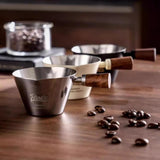 Maxbell Espresso Measuring Cup Latte Art Coffee Mug 90ml for Cappuccino Parties Home Silver