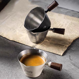 Maxbell Espresso Measuring Cup Latte Art Coffee Mug 90ml for Cappuccino Parties Home Silver
