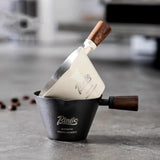 Maxbell Espresso Measuring Cup Latte Art Coffee Mug 90ml for Cappuccino Parties Home Silver