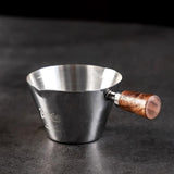 Maxbell Espresso Measuring Cup Latte Art Coffee Mug 90ml for Cappuccino Parties Home Silver