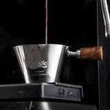 Maxbell Espresso Measuring Cup Latte Art Coffee Mug 90ml for Cappuccino Parties Home Silver