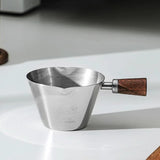 Maxbell Espresso Measuring Cup Latte Art Coffee Mug 90ml for Cappuccino Parties Home Silver