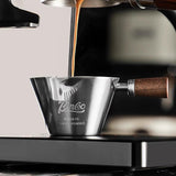 Maxbell Espresso Measuring Cup Latte Art Coffee Mug 90ml for Cappuccino Parties Home Silver