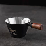 Maxbell Espresso Measuring Cup Latte Art Coffee Mug 90ml for Cappuccino Parties Home Black