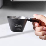 Maxbell Espresso Measuring Cup Latte Art Coffee Mug 90ml for Cappuccino Parties Home Black