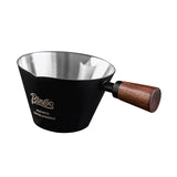 Maxbell Espresso Measuring Cup Latte Art Coffee Mug 90ml for Cappuccino Parties Home Black
