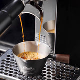 Maxbell Espresso Measuring Cup Latte Art Coffee Mug 90ml for Cappuccino Parties Home Black