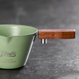 Maxbell Espresso Measuring Cup Portable Wooden Handle for Home Restaurant Cappuccino