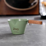 Maxbell Espresso Measuring Cup Portable Wooden Handle for Home Restaurant Cappuccino