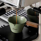 Maxbell Espresso Measuring Cup Portable Wooden Handle for Home Restaurant Cappuccino