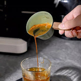 Maxbell Espresso Measuring Cup Portable Wooden Handle for Home Restaurant Cappuccino