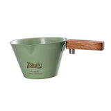 Maxbell Espresso Measuring Cup Portable Wooden Handle for Home Restaurant Cappuccino