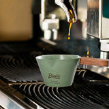 Maxbell Espresso Measuring Cup Portable Wooden Handle for Home Restaurant Cappuccino