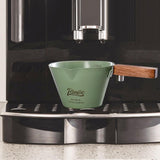 Maxbell Espresso Measuring Cup Portable Wooden Handle for Home Restaurant Cappuccino