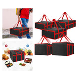 Maxbell Insulated Delivery Bag Reusable Food Delivery Bag for Camping Picnic Outdoor 40cmx40cmx15cm