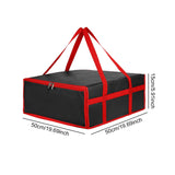 Maxbell Insulated Delivery Bag Reusable Food Delivery Bag for Camping Picnic Outdoor 50cmx50cmx15cm