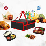 Maxbell Insulated Delivery Bag Reusable Food Delivery Bag for Camping Picnic Outdoor 50cmx50cmx20.5cm