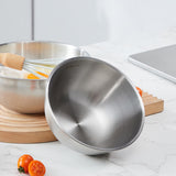 Maxbell 3Pcs Stainless Steel Mixing Bowls with Measurement Marks for Kitchen Cooking