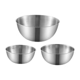 Maxbell 3Pcs Stainless Steel Mixing Bowls with Measurement Marks for Kitchen Cooking