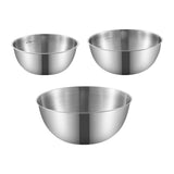 Maxbell 3Pcs Stainless Steel Mixing Bowls with Measurement Marks for Kitchen Cooking