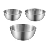 Maxbell 3Pcs Stainless Steel Mixing Bowls with Measurement Marks for Kitchen Cooking