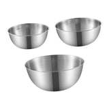 Maxbell 3Pcs Stainless Steel Mixing Bowls with Measurement Marks for Kitchen Cooking