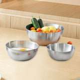 Maxbell 3Pcs Stainless Steel Mixing Bowls with Measurement Marks for Kitchen Cooking