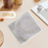 Maxbell Dishcloth Resuable Wet and Dry Dishwashing Rags for Kitchen Cookware Cutlery 30cmx30cm