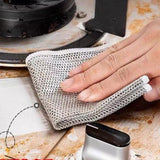 Maxbell Dishcloth Resuable Wet and Dry Dishwashing Rags for Kitchen Cookware Cutlery 20cmx20cm