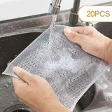 Maxbell Dishcloth Resuable Wet and Dry Dishwashing Rags for Kitchen Cookware Cutlery 20cmx20cm