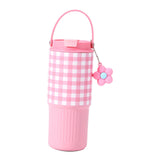 Maxbell Insulated Water Bottle Portable Drink Water Cup for Smoothie Coffee Beverage Pink