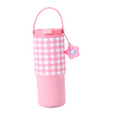 Maxbell Insulated Water Bottle Portable Drink Water Cup for Smoothie Coffee Beverage Pink