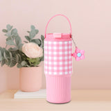 Maxbell Insulated Water Bottle Portable Drink Water Cup for Smoothie Coffee Beverage Pink