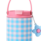 Maxbell Insulated Water Bottle Portable Drink Water Cup for Smoothie Coffee Beverage Pink Blue