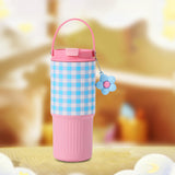 Maxbell Insulated Water Bottle Portable Drink Water Cup for Smoothie Coffee Beverage Pink Blue