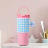 Maxbell Insulated Water Bottle Portable Drink Water Cup for Smoothie Coffee Beverage Pink Blue