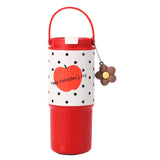 Maxbell Insulated Water Bottle Portable Drink Water Cup for Smoothie Coffee Beverage Red White