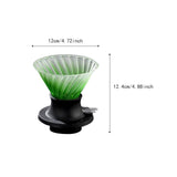 Maxbell Pour over Coffee Dripper Pour over Coffee Maker Drip for Kitchen Office Cafe Green