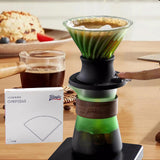 Maxbell Pour over Coffee Dripper Pour over Coffee Maker Drip for Kitchen Office Cafe Green